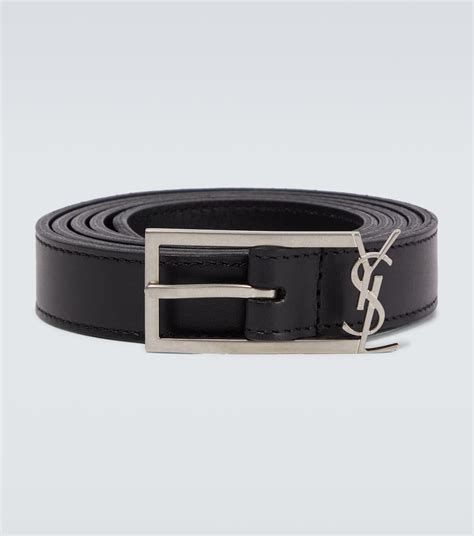 blackmen ysl belt|Cassandre 30 leather belt in black .